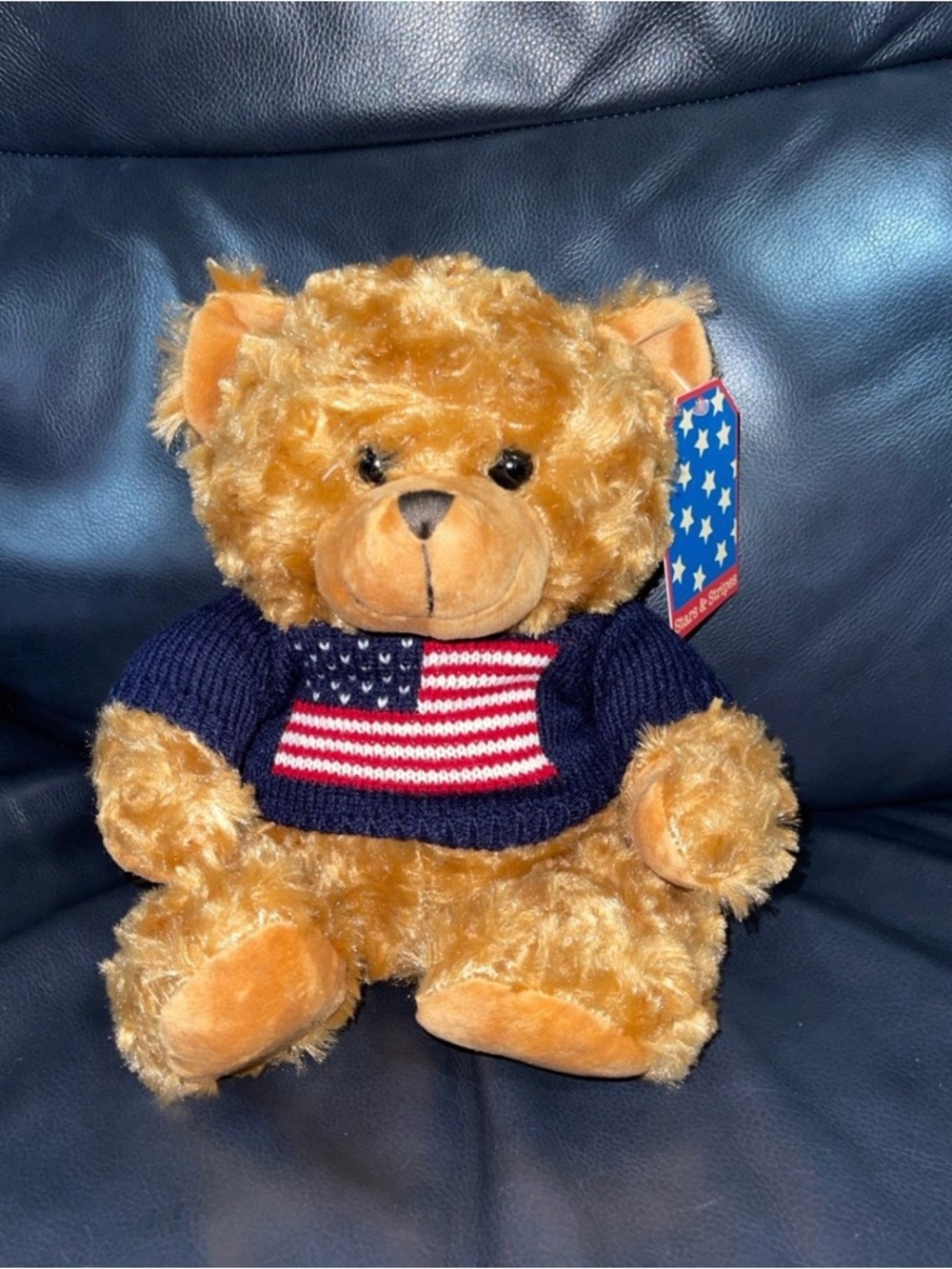 Stars and Stripes Patriotic Sweater Teddy Bear - Stars and Stripes Teddy Bear